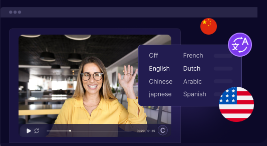 Subtitled content preview